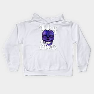 Made of stars Skull Galaxy Kids Hoodie